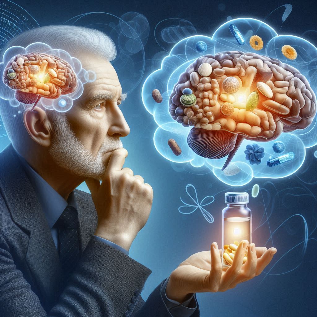 Image to show senior contemplating supplements